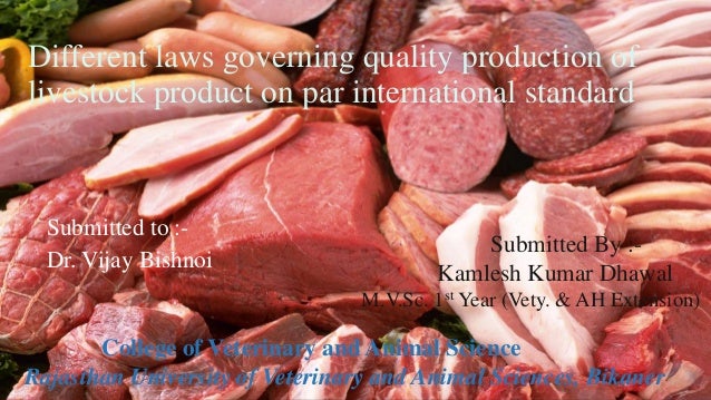Production product other livestock products
